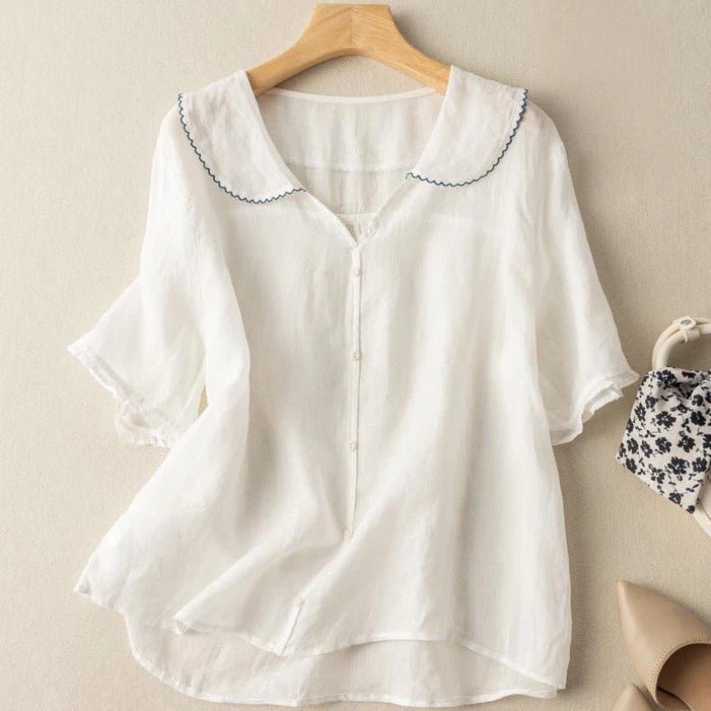 BEAUMONT NICE | HAUT EN LIN COUPE RELAXÉE POUR FEMME
