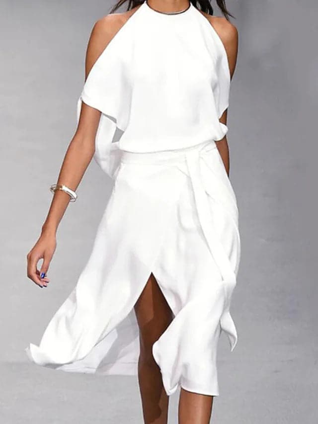 BEAUMONT NICE | CHIC CLASSIQUE ROBE MIDI ÉLÉGANTE POUR FEMMES