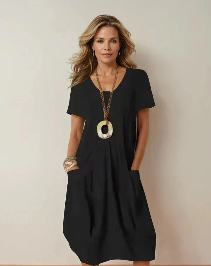 BEAUMONT NICE | ROBE MIDI FLUIDE POUR FEMMES