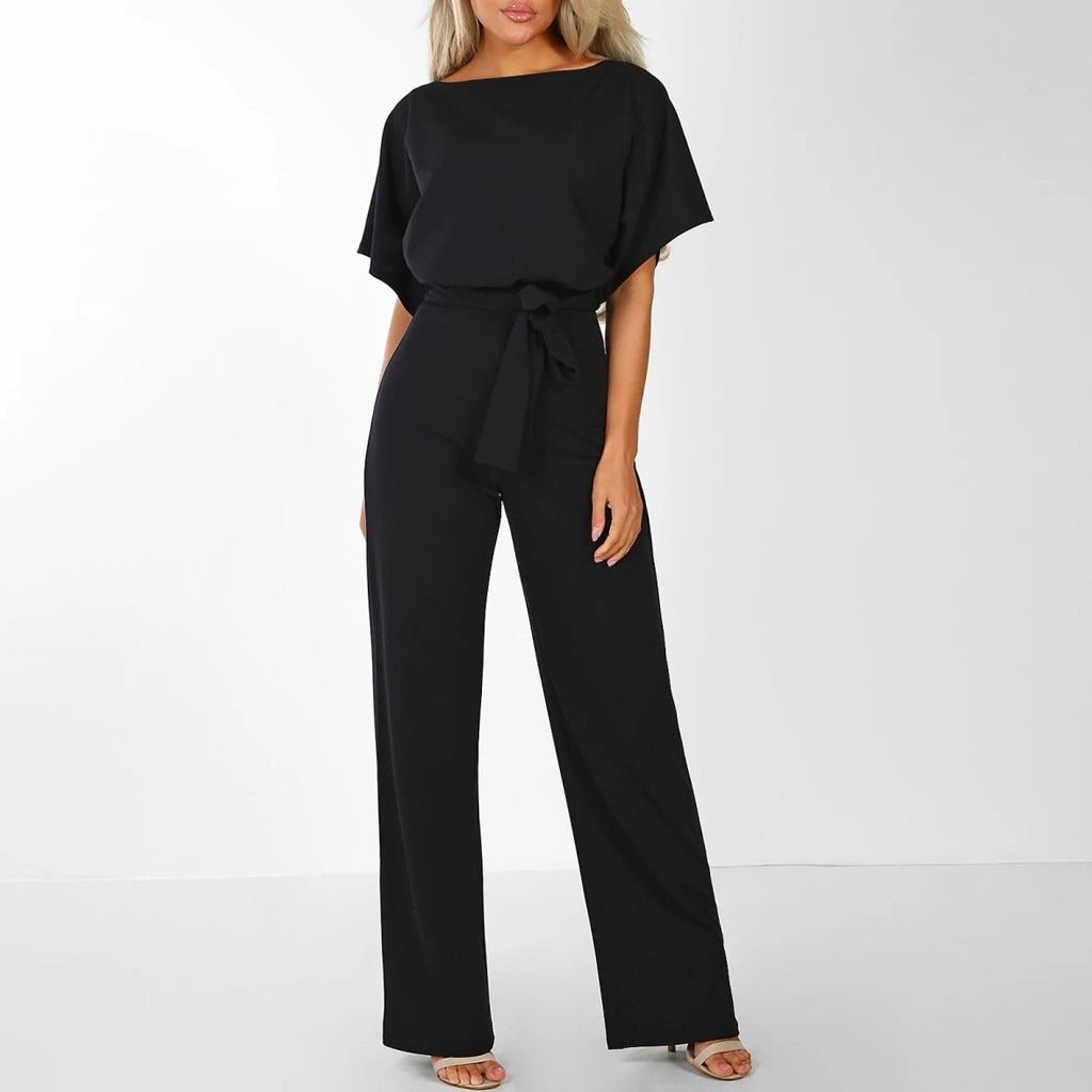 BEAUMONT NICE | COMBINAISON À JAMBES LARGES ET TAILLE À NOUER POUR FEMMES