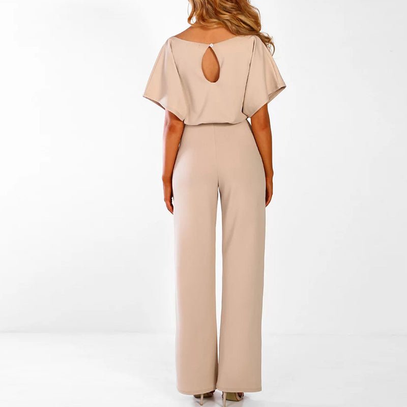 BEAUMONT NICE | COMBINAISON À JAMBES LARGES ET TAILLE À NOUER POUR FEMMES