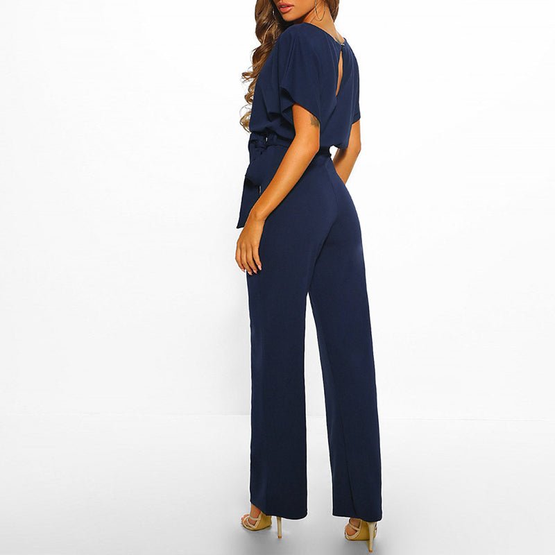 BEAUMONT NICE | COMBINAISON À JAMBES LARGES ET TAILLE À NOUER POUR FEMMES