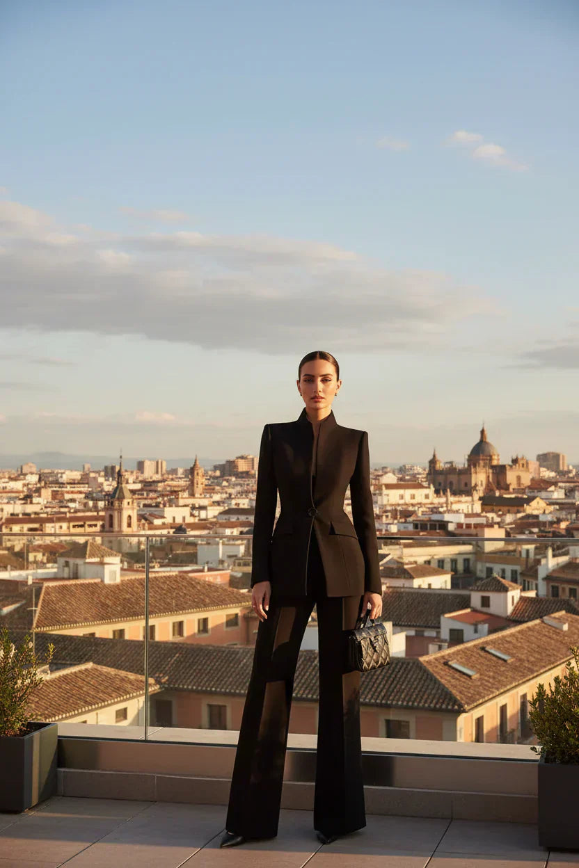 BEAUMONT NICE | ENSEMBLE DE COSTUME FORMEL CHIC EN DEUX PIÈCES POUR FEMMES
