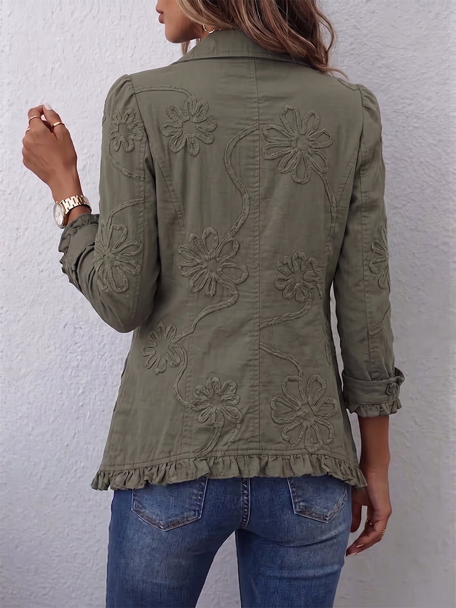 BEAUMONT NICE | VESTE BRODÉE À VOLANTS POUR FEMMES
