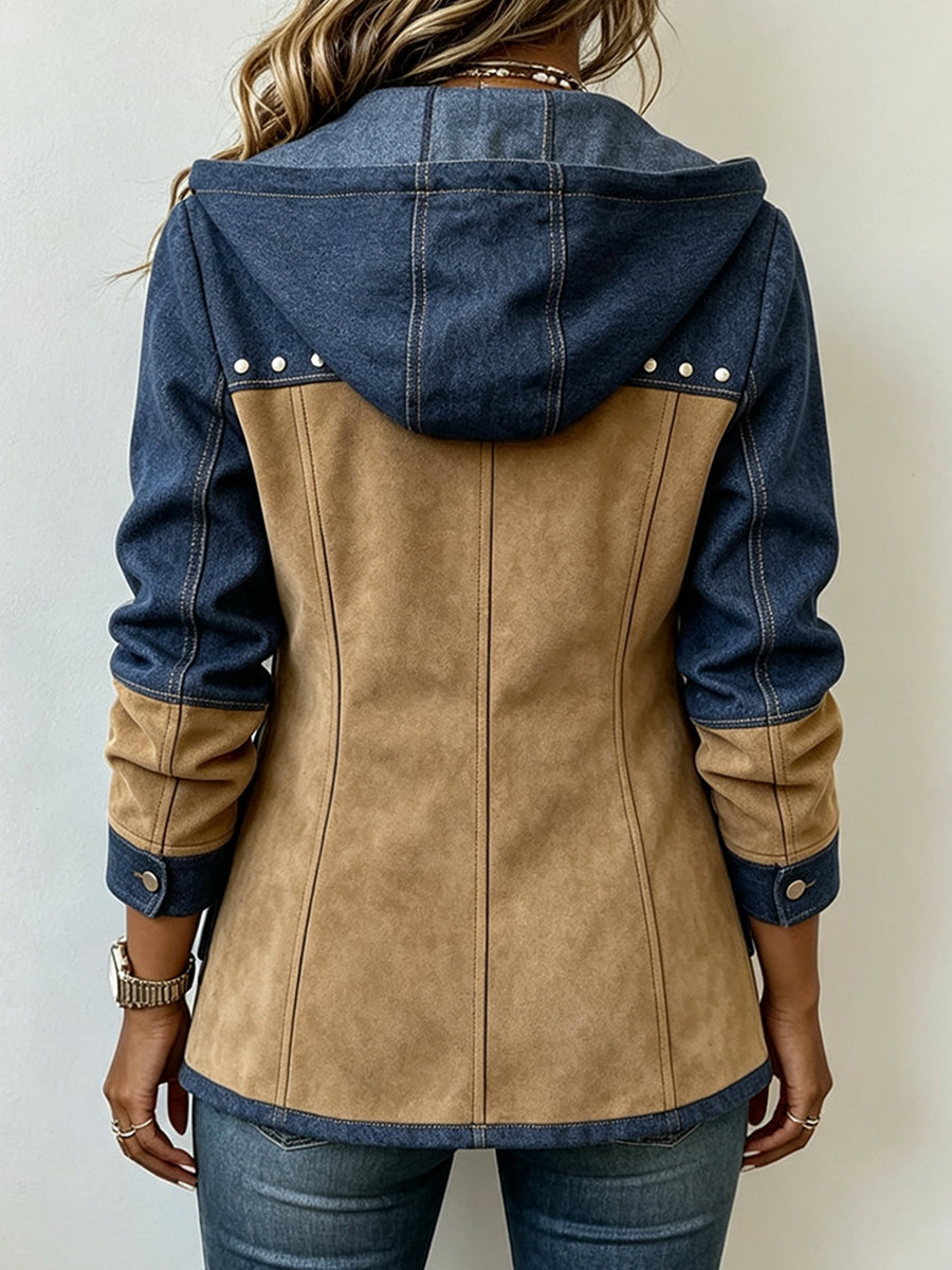 BEAUMONT NICE | VESTE À CAPUCHE STYLE PATCHWORK POUR FEMMES