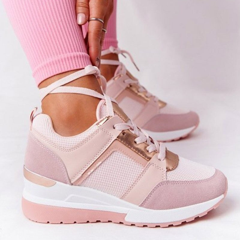 BEAUMONT NICE | BASKETS PERFORÉES À TALON COMPENSÉ POUR FEMMES