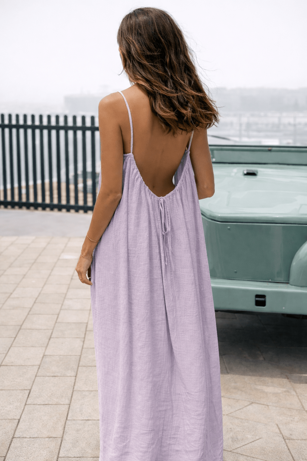 BEAUMONT NICE | ROBE MAXI À DOS DÉCOUVERTE POUR FEMMES