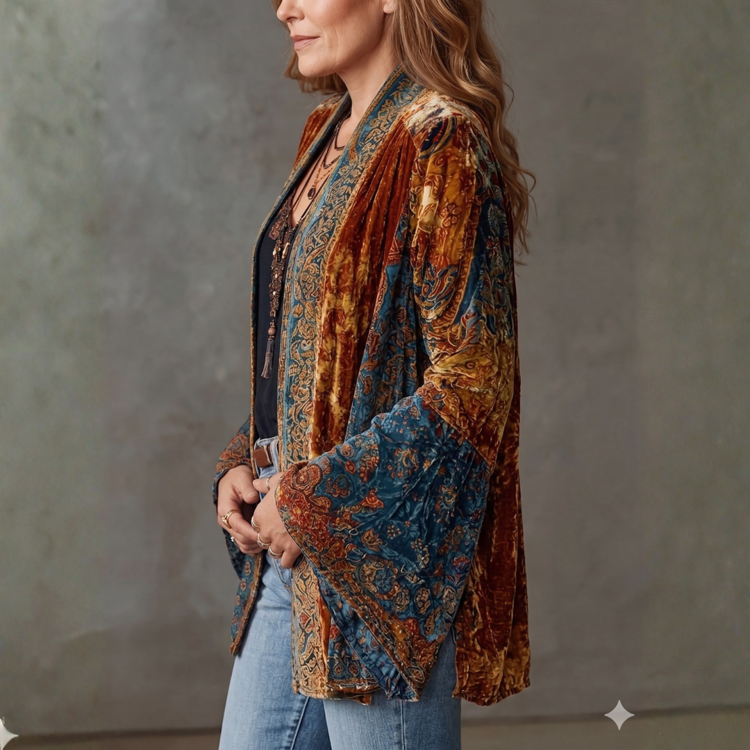 BEAUMONT NICE | VESTE BOHO EN VELOURS POUR FEMMES