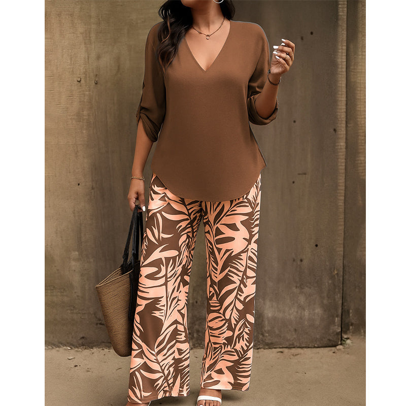 BEAUMONT NICE | ENSEMBLE DEUX PIÈCES À MOTIFS POUR FEMMES