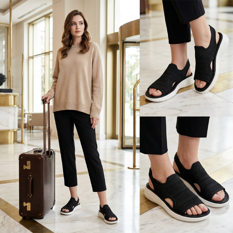 BEAUMONT NICE | SANDALES PLATEFORMES AIRÉES POUR FEMMES