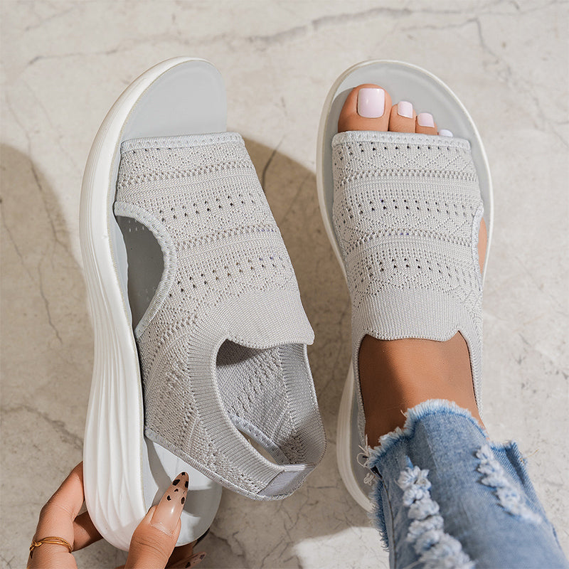 BEAUMONT NICE | SANDALES PLATEFORMES AIRÉES POUR FEMMES