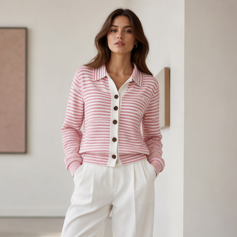 BEAUMONT NICE | GILET RAYÉ POUR FEMMES