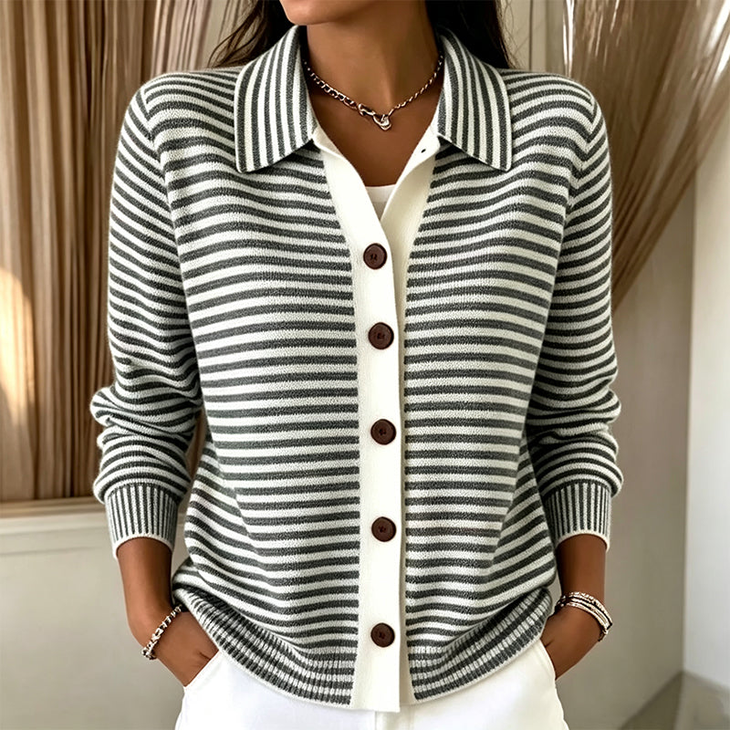 BEAUMONT NICE | GILET RAYÉ POUR FEMMES