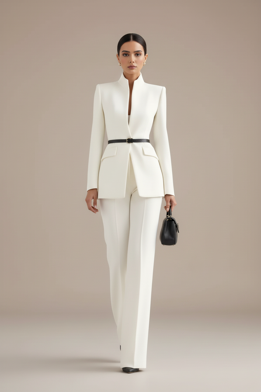 BEAUMONT NICE | ENSEMBLE DE COSTUME FORMEL CHIC EN DEUX PIÈCES POUR FEMMES