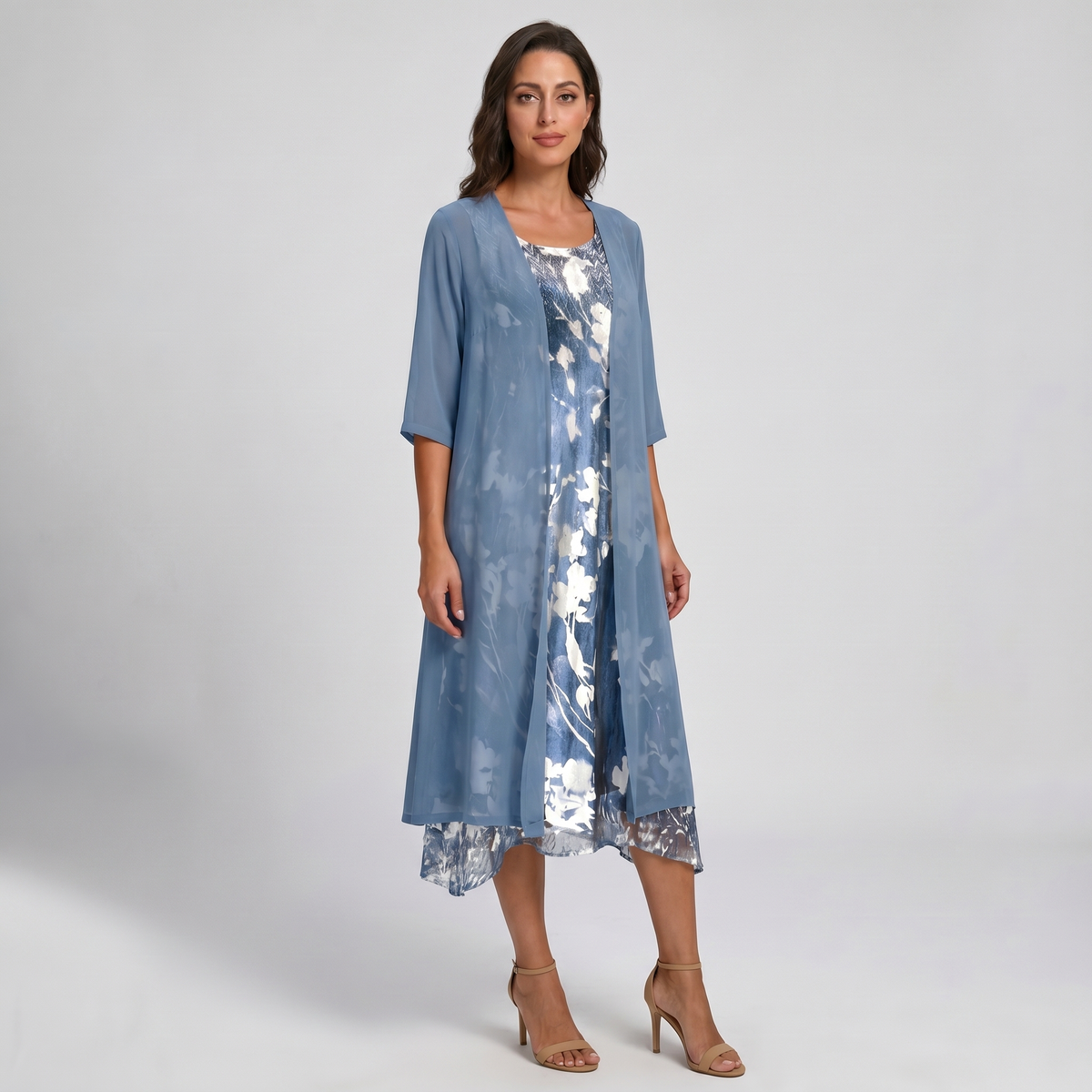 BEAUMONT NICE | ROBE MIDI SUPERPOSÉE POUR FEMMES