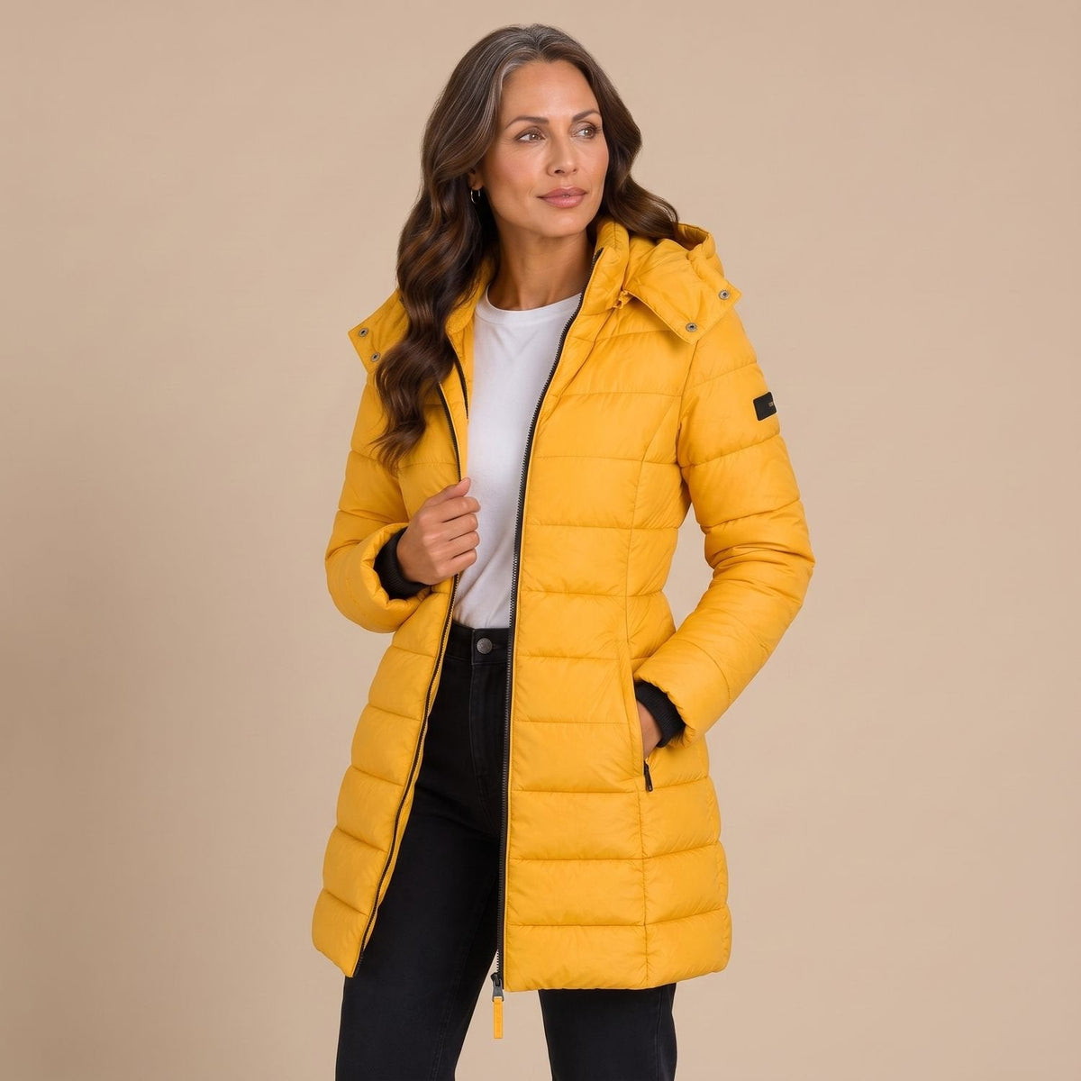 BEAUMONT NICE | VESTE LONGUE À CAPUCHE MATELASSÉE POUR FEMMES