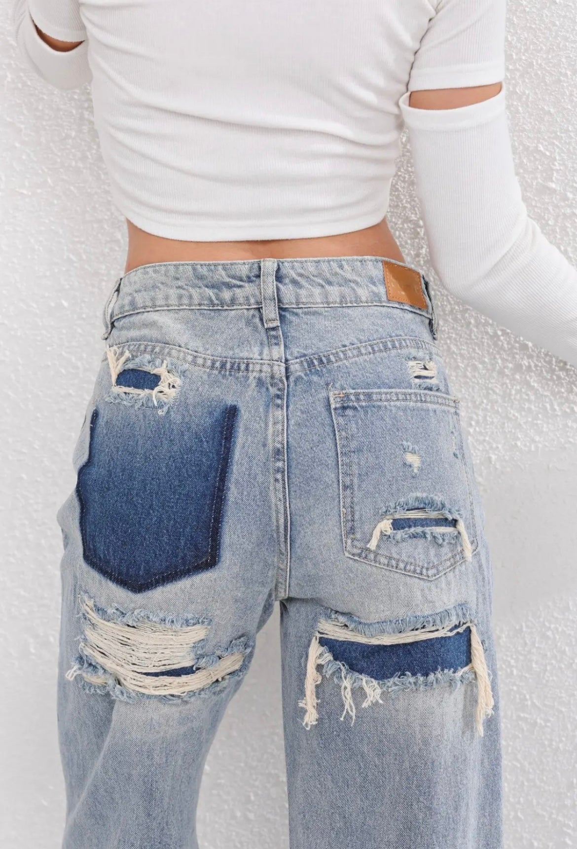 BEAUMONT NICE | JEANS DÉCHIRÉS ANCIENNE POUR FEMMES