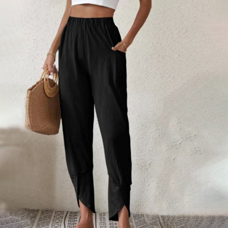 BEAUMONT NICE | PANTALON DROIT EN LIN POUR FEMMES